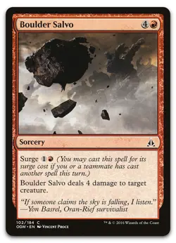 Boulder Salvo #102 (NM) Oath of the Gatewatch OGW Magic MTG - Image 1