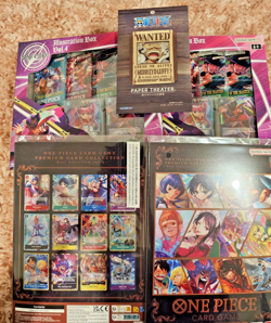 2x One Piece Illustration Box Volume 4 and 2x Premium Card Collection Volume 5 810158833623 - Image 1