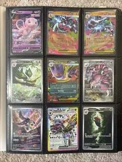 Pokemon Card Binder Collection 110+ Mint Cards Full Arts, Trainers, Promos, EX - Image 1