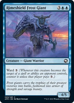 Rimeshield Frost Giant FOIL Adventures in the Forgotten Realms NM CARD ABUGames - Image 1