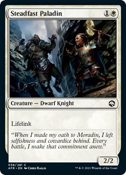 Steadfast Paladin FOIL Adventures in the Forgotten Realms NM CARD ABUGames - Image 1