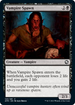 Vampire Spawn FOIL Adventures in the Forgotten Realms NM Common CARD ABUGames - Image 1