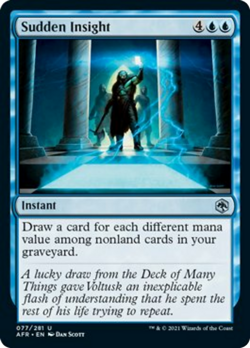 Sudden Insight FOIL Adventures in the Forgotten Realms NM Uncommon CARD ABUGames - Image 1
