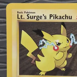 Lt. Surge's Pikachu 081/132 Gym Heroes WotC Pokemon Card - Image 2