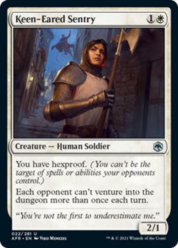 Keen-Eared Sentry FOIL Adventures in the Forgotten Realms NM CARD ABUGames - Image 1