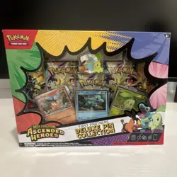 Pokemon Trading Card Game Mega Evolution Ascended Heroes Pin Box Tepig Totodile… - Image 1