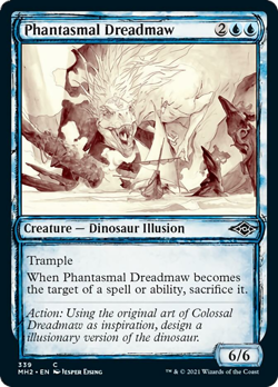 Phantasmal Dreadmaw (Showcase) FOIL Modern Horizons 2 NM Showcase CARD ABUGames - Image 1