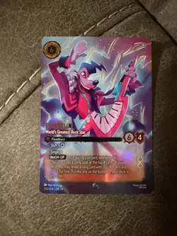 Lorcana TCG: Fabled - Powerline - World's Greatest Rockstar (Enchanted) 233/204 - Image 1