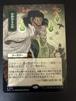 Glimpse of Nature MTG Secrets of Strixhaven Mystical Archive 0118 Japanese NM - Image 1