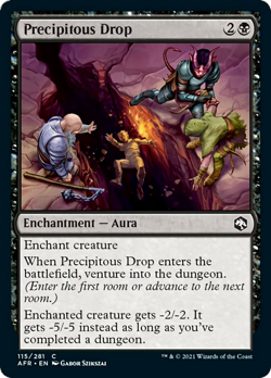 Precipitous Drop FOIL Adventures in the Forgotten Realms NM Common CARD ABUGames - Image 1