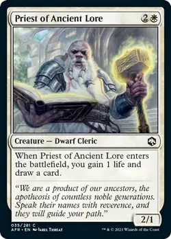 Priest of Ancient Lore FOIL Adventures in the Forgotten Realms NM CARD ABUGames - Image 1