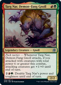 Targ Nar, Demon-Fang Gnoll FOIL Adventures in the Forgotten Realms NM ABUGames - Image 1