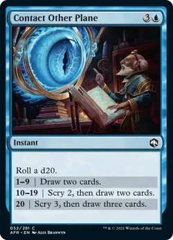 Contact Other Plane FOIL Adventures in the Forgotten Realms NM CARD ABUGames - Image 1