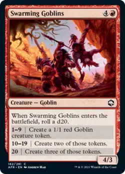 Swarming Goblins FOIL Adventures in the Forgotten Realms NM Common CARD ABUGames - Image 1