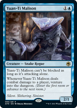 Yuan-Ti Malison FOIL Adventures in the Forgotten Realms NM Rare CARD ABUGames - Image 1