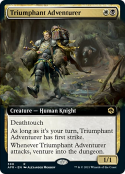 Triumphant Adventurer (Extended Art) Adventures in the Forgotten Realms NM - Image 1