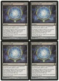 MTG Immortal Coil x4 Shards of Alara Rare NM/LP Playset - Image 1