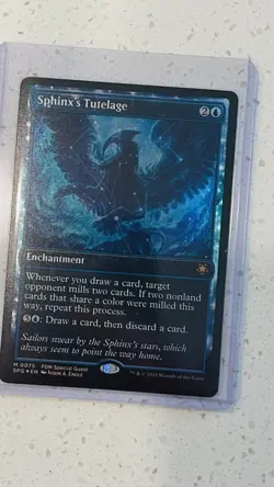 1 x Sphinx's Tutelage - Foil - Showcase - Special Guests - NM-Mint - MTG - Image 4