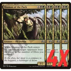 MTG Shaman of the Pack (Magic Origins) 217/272 (NEAR MINT) (4X) - Image 1