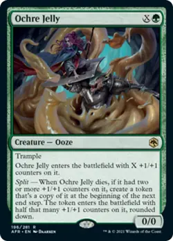 Ochre Jelly Adventures in the Forgotten Realms NM Green Rare MAGIC CARD ABUGames - Image 1