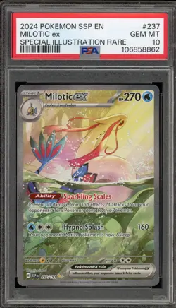Pokemon Milotic ex Surging Sparks Special Illustration Rare #237 PSA 10 Gem Mint - Image 1