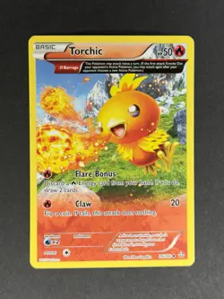 Torchic 26/160 Full Art Non Holo Rare XY Primal Clash 2015 Pokemon TCG - Image 1
