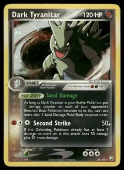 Pokemon Cards Dark Tyranitar 20/109 EX Team Rocket Returns Holo NM - Image 1