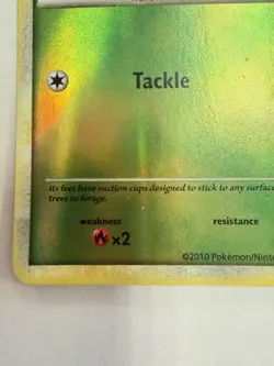 Pokemon Caterpie 57/123 Reverse Holo HeartGold SoulSilver 2010 NM - Image 3