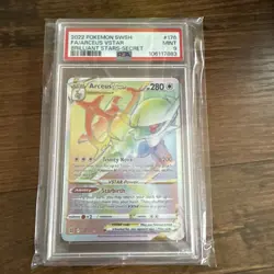 2022 Pokemon SWSH FA Arceus VStar Brilliant Stars Secret 176 - PSA 9 - Image 1