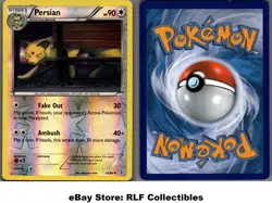 2016 Pokemon, Generations, #54/83 Persian, Reverse Holo Uncommon - Image 1