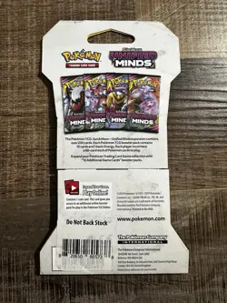 Pokemon TCG Sun and Moon Unified Minds Sleeved Booster Pack - Image 2