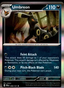 Umbreon 059/131 Holo Rare - Pokemon SV: Prismatic Evolutions NM - Image 1
