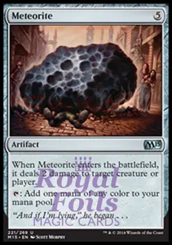 Meteorite 2x FOIL MTG M15 Core Set Uncommon MINT artifact - Image 1