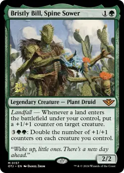 MTG Bristly Bill, Spine Sower [Outlaws of Thunder Junction Prerelease Promos] Fo - Image 1