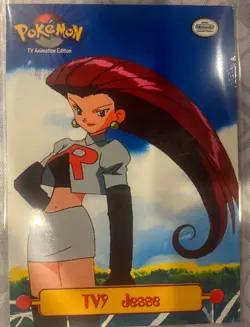 Vintage Rare Glossy TV9 Jesse Topps Pokemon TV Animation Edition Non-Holo Card - Image 1