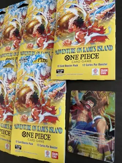 One Piece OP-15 Adventure On Kami's Island Sleeved Pack Lot of 7 Sealed 🔥 Plus - Image 1