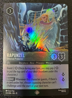 Disney Lorcana Winterspell Rapunzel - Ethereal Protector (Epic) 222/204 Holo - Image 1