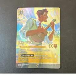 Disney Lorcana Prince Naveen Ukulele Player Enchanted Shimmering Skies 205/204 - Image 1