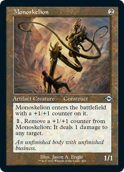 Monoskelion (Retro Frame ETCHED) FOIL Modern Horizons 2 NM Etched CARD ABUGames - Image 1