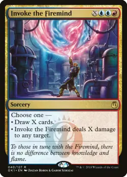 Invoke the Firemind Guild Kit: Izzet NM Blue Red Rare MAGIC MTG CARD ABUGames - Image 1