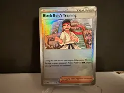 2025 Pokemon Black Belt's Training 098 Prismatic Evolutions Poke Ball Card NM+ - Image 1