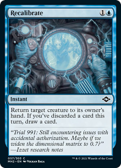 Recalibrate FOIL Modern Horizons 2 NM Blue Common MAGIC GATHERING CARD ABUGames - Image 1