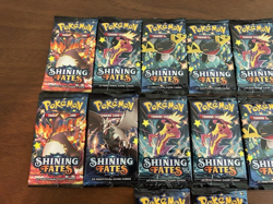 14x Pokemon TCG: Shining Fates Booster Pack Lot NEW SEALED - Image 2