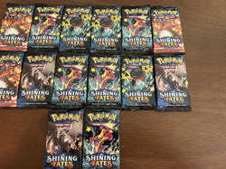 14x Pokemon TCG: Shining Fates Booster Pack Lot NEW SEALED - Image 3
