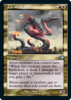 Lavabelly Sliver (Retro Frame ETCHED) FOIL Modern Horizons NM CARD ABUGames - Image 1
