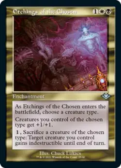 Etchings of the Chosen (Retro Frame) FOIL Modern Horizons NM CARD ABUGames - Image 1