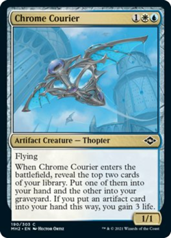 Chrome Courier FOIL Modern Horizons 2 NM Artifact Common CARD ABUGames - Image 1