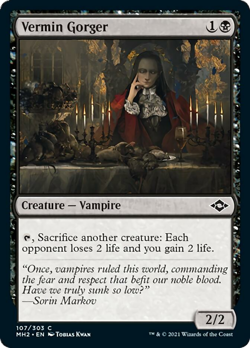 Vermin Gorger FOIL Modern Horizons 2 NM Black Common MAGIC MTG CARD ABUGames - Image 1