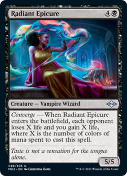 Radiant Epicure FOIL Modern Horizons 2 NM Black Uncommon MAGIC MTG CARD ABUGames - Image 1