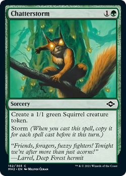 Chatterstorm FOIL Modern Horizons 2 NM Green Common MAGIC MTG CARD ABUGames - Image 1